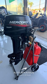 Motor de popa Mercury 15HP SUPER 18 (2020) 2 tempos seminovo - Lj